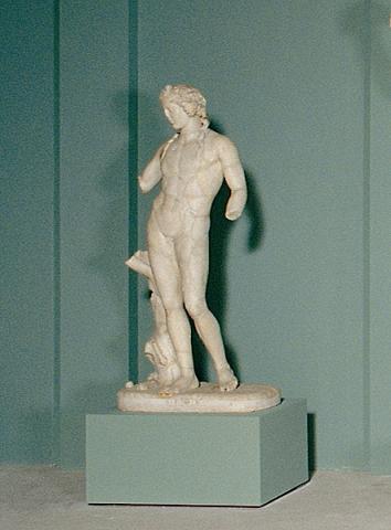 Statua di Dioniso con pantera