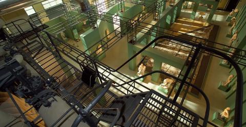 Centrale Montemartini, Sala Caldaie, veduta dall’alto della caldaia a carbone