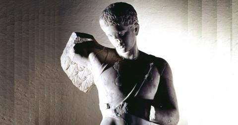 Statua di Icaro, Sala Macchine, Museo Centrale Montemartini