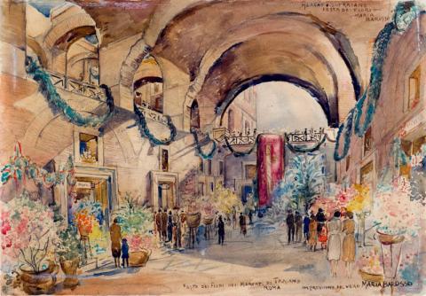 Maria Barosso_Festa dei fiori ai mercati di Traiano Maria Barosso_Festa dei fiori ai mercati di Traiano